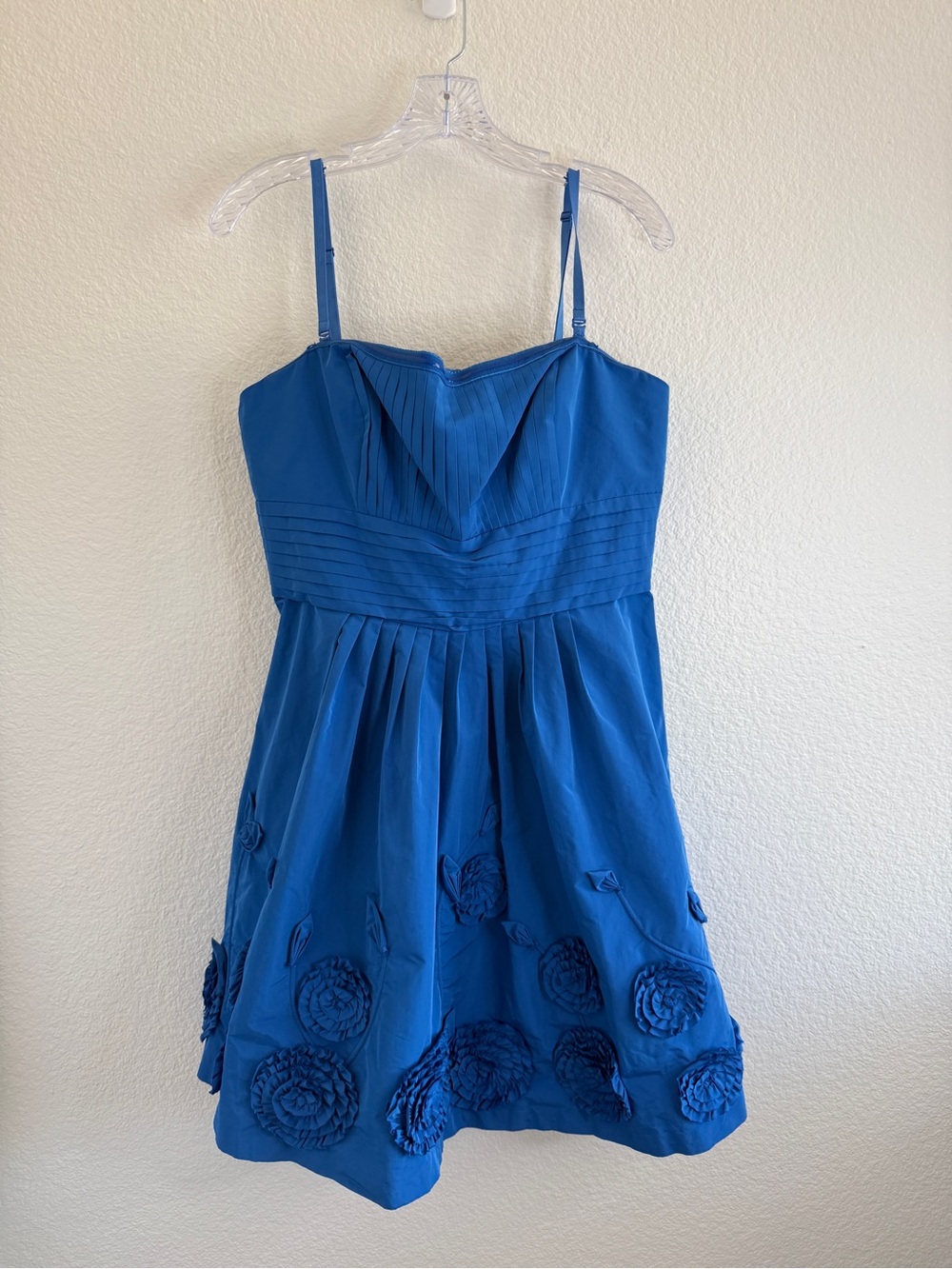 BCBGMaxAzria Cobalt Blue yStrapless or‎ Spaghetti Strap Dress